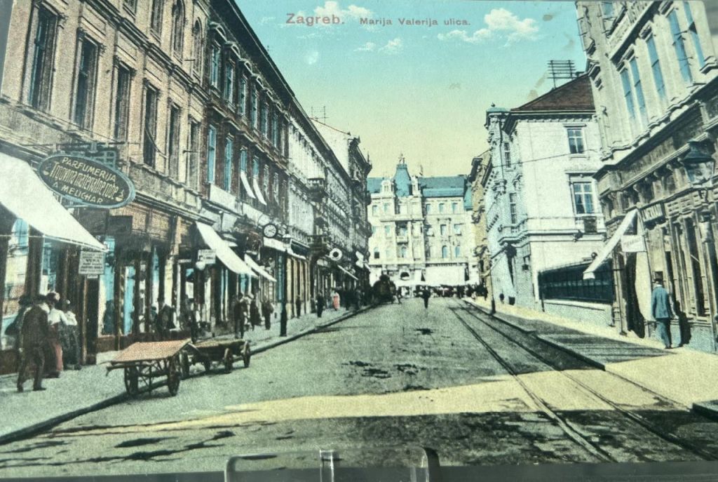 Ulica Marije Valerije (danasnja Praška ulica), kolorirana razglednica